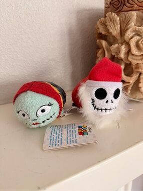 Disney Nightmare Before Christmas Tsum Tsum Sally & Jack Plush NWT